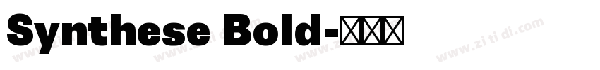 Synthese Bold字体转换